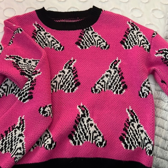 Shein Zebra Sweater - Picture 1 of 1